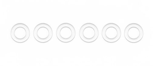 Boners - 阴茎环 6 件套装 - 透明 照片