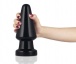 Lovetoy - 7" King Sized Anal Shocker Plug - Black photo-2