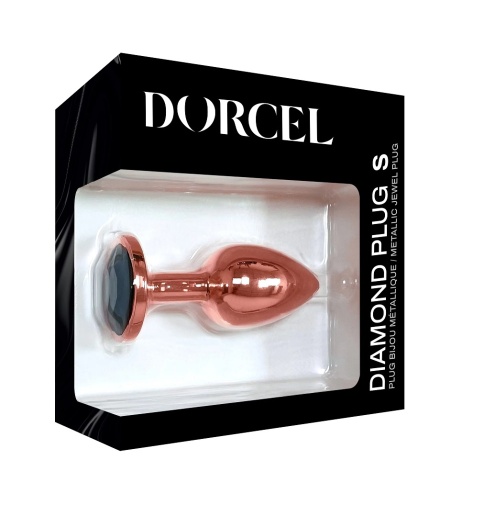 Dorcel - 金属钻石底座后庭塞 细码 - 金色 照片