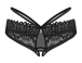 Obsessive - Donarella Crotchless Panties - Black - XS/S photo-6