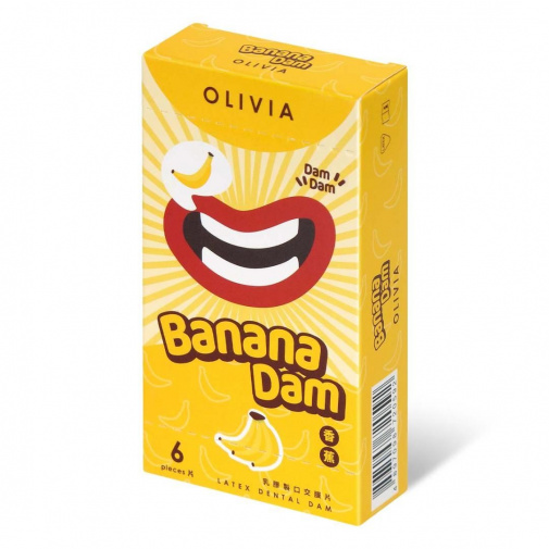 Olivia - Banana Scent Dental Dam 6's Pack photo