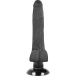 Basecock - 2in1 Vibro Dildo w Balls 18.5cm - Black photo-5