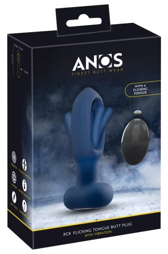 ANOS - Flicking Vibro Butt Plug - Blue 照片