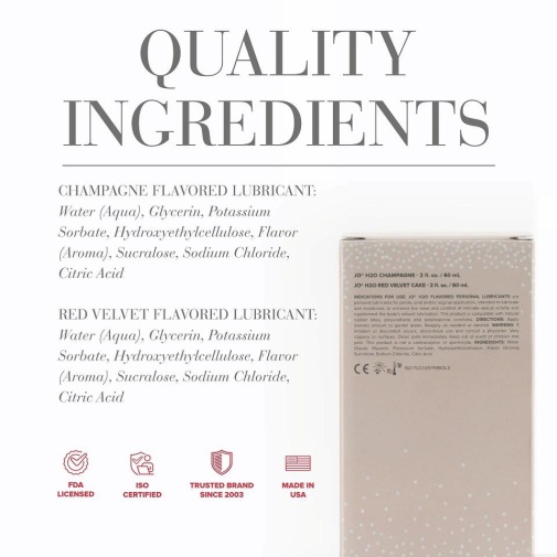 JO - H2O Champagne Lubricant - 60ml photo