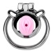 FAAK - Metal Pig Chastity Cage w Catheter - Black photo