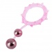 Aphrodisia - Ball Banger Cock Ring with 2 Balls - Pink photo-3