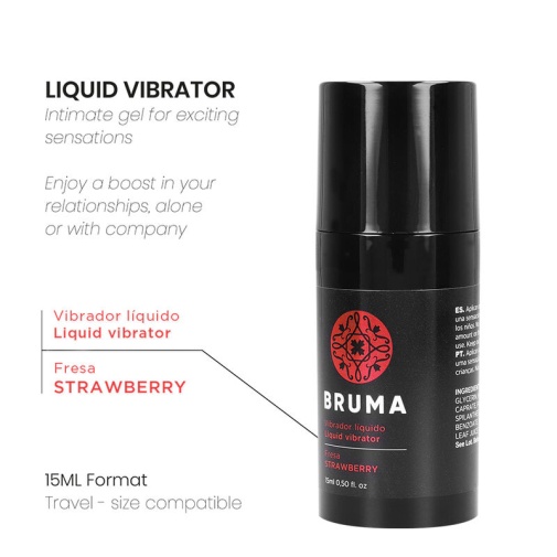 Bruma - Strawberry Liquid Vibrator - 15ml photo