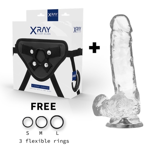 X Ray - Strap-On Harness w 18.5cm Realistic Dildo photo