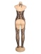 Ohyeah - Sexy Jacquard Bodystocking - Black 照片-6