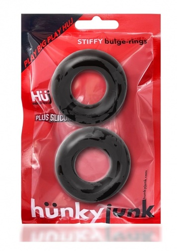 Hunkyjunk - Stiffy Bulge Rings - Black photo