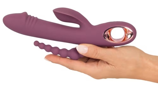 You2Toys - Slim Triple Plum Rabbit Vibrator - Purple 照片