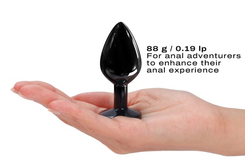 Dorcel - Metal Diamond Anal Plug M - Black photo