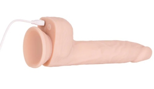 Naked Addiction - 8.5” Thrusting & Vibrating Dildo  照片