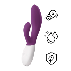 Lelo - Ina Wave 2 Rabbit Vibrator - Plum photo
