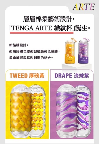 Tenga - Arte Tweed Masturbator 照片