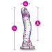 Neo Elite - Glow in the Dark Hanky-Panky Dildo 19cm - Confetti 照片-8
