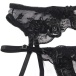 Ohyeah - Floral Garter Bra Set - Black - XL 照片-11