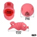 FAAK - Long Resin Chastity Cage - Red 照片-11