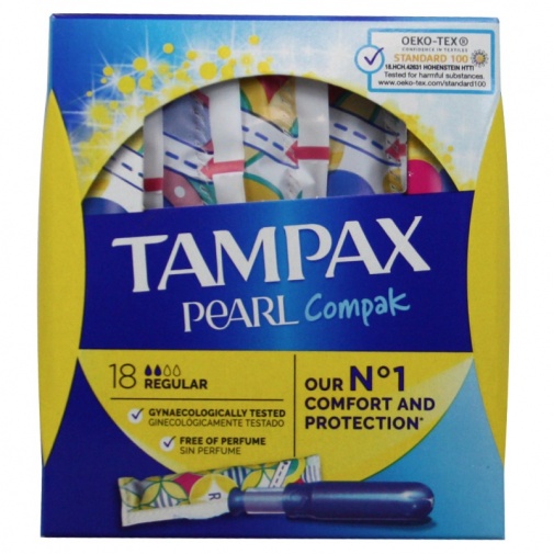Tampax - Pearl Compak 正常卫生棉条 18 个装  照片