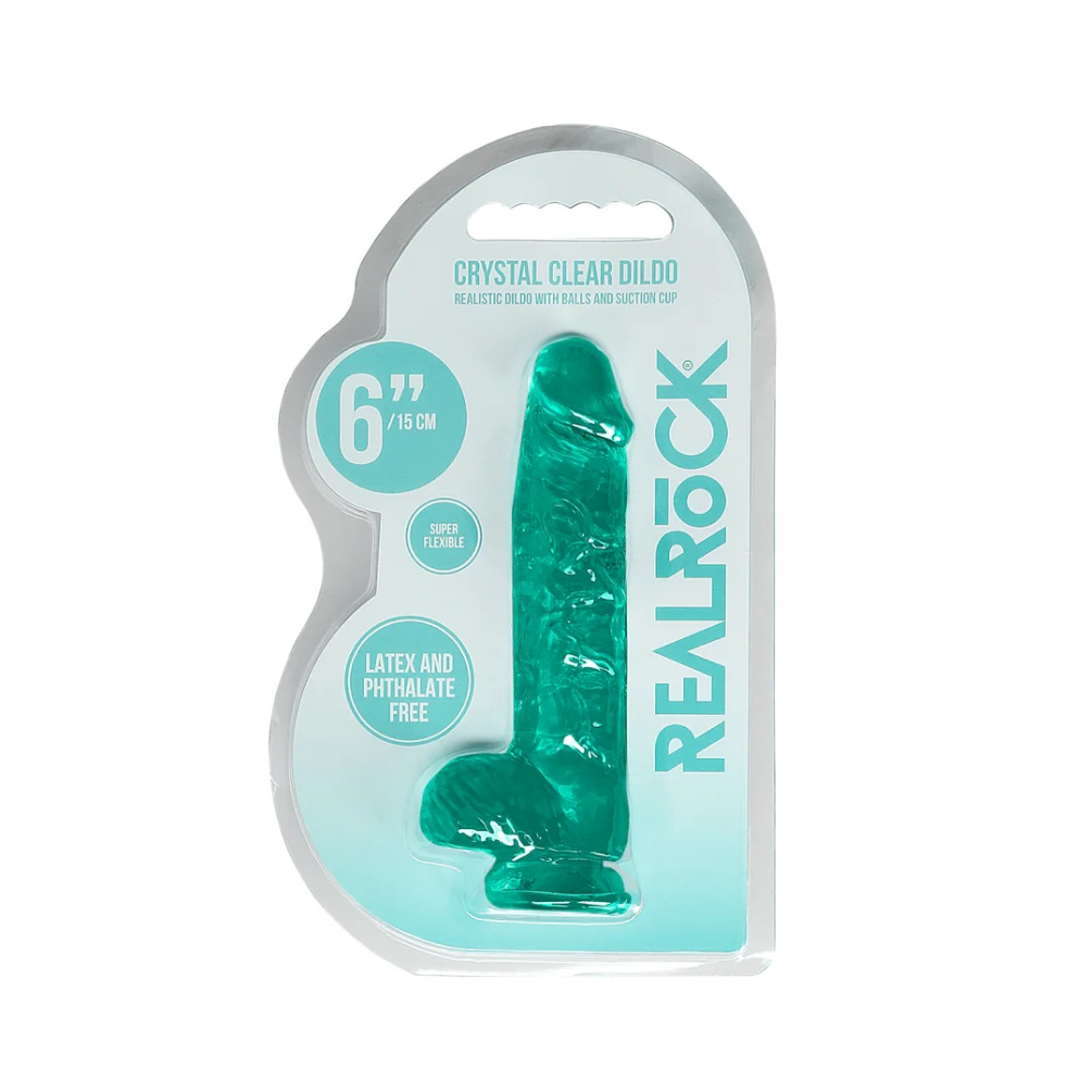 RealRock - 6" Realistic Dildo w Balls - Green photo-8