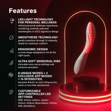 Lelo - Mona Spectra APP LED G-Spot Vibrator - White photo