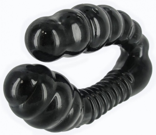 Trinity Vibes - PincHer Ribbed G-Spot Dildo - Black photo