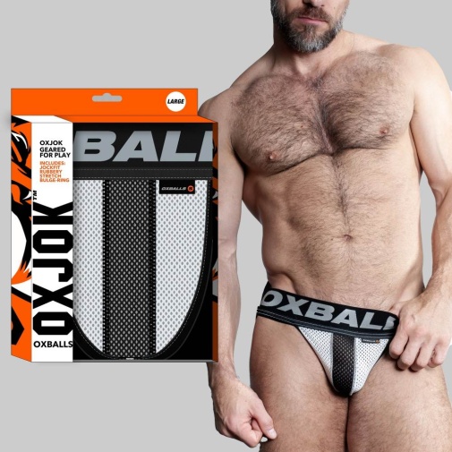 Oxjok - Airmesh Jockstrap w Ring - Ice White - M 照片