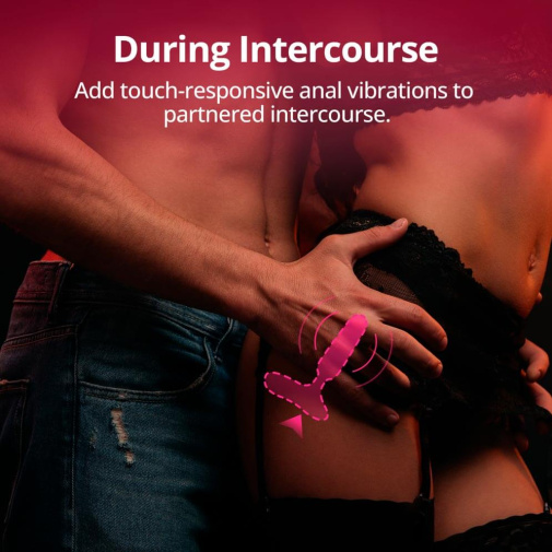 Lovense - Glint APP Vibro Butt Plug - Black photo