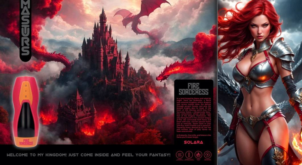 Masturs - Solara Fire Sorceress Vibro Masturbator 照片-8