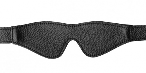 GreyGasms - Onyx 皮革眼罩 - 黑色 照片
