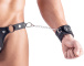 Svenjoyment - Male Thong w Hand Cuffs - Black - M photo-5