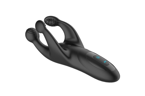 Secwell - Triple Tapping Penis Vibrator - Black photo