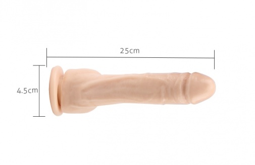 Chisa - 9.9″ Vibrating Dildo - Flesh photo