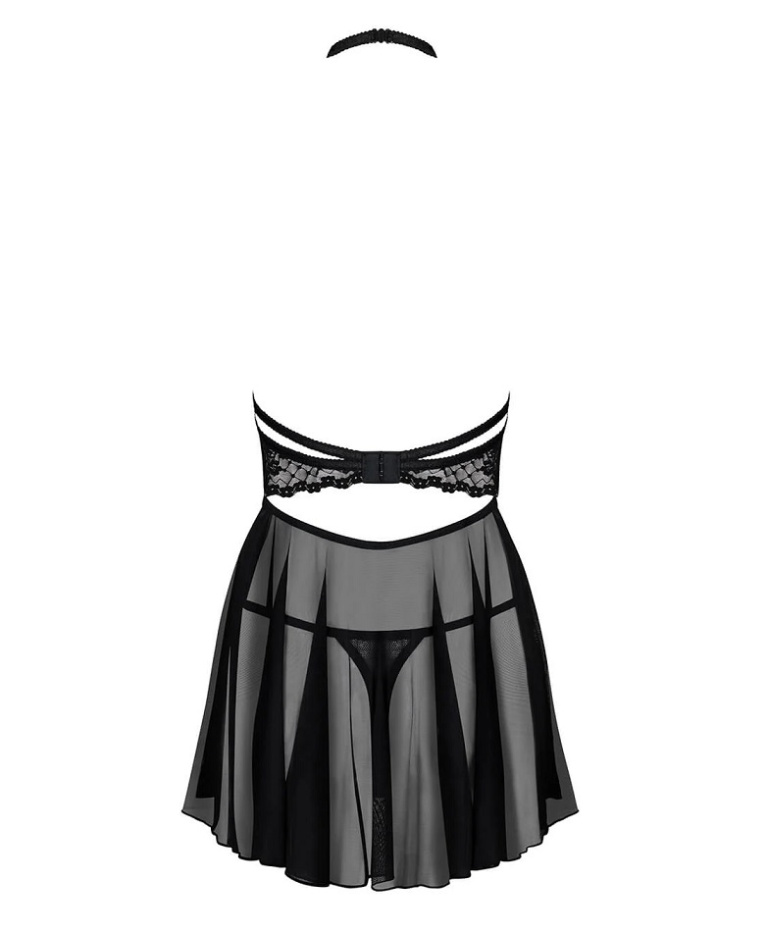 Obsessive - Nettsy 連衣裙連丁字褲 - 黑色 - S/M 照片