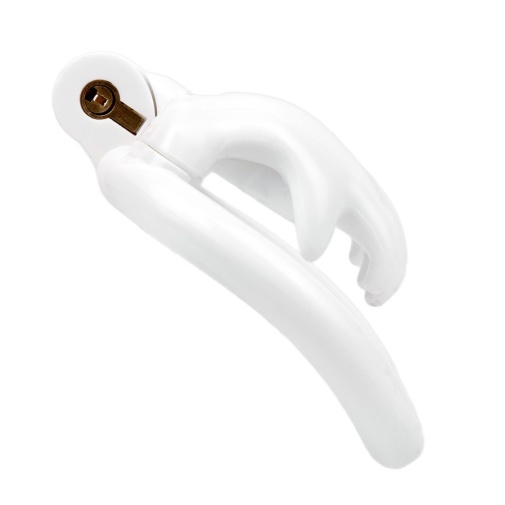 FAAK - Hand Shaped Resin Chastity Cage - White 照片