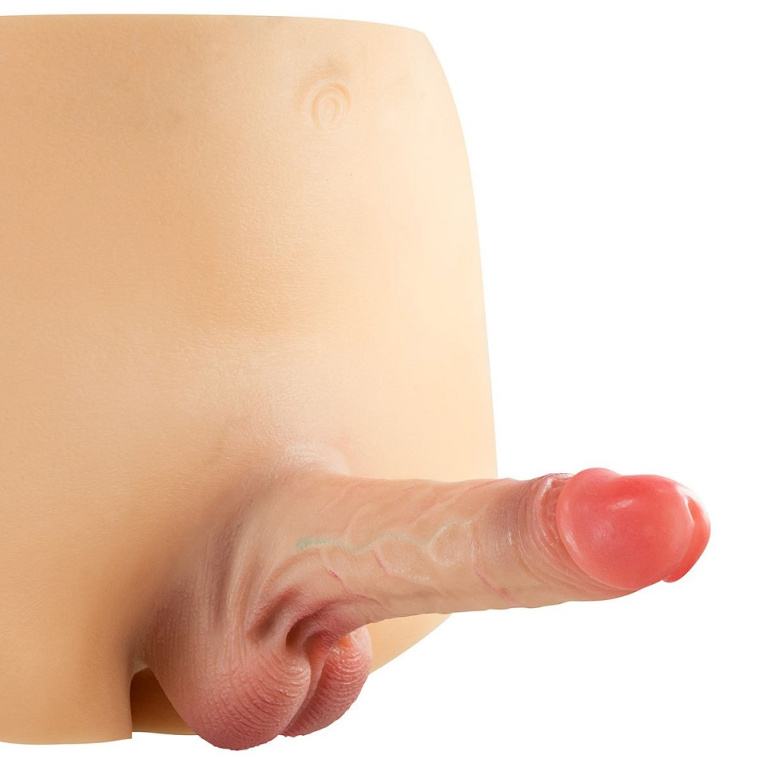 Real Manly - Hollow Realistic Dildo Suit - Flesh - L/XL photo