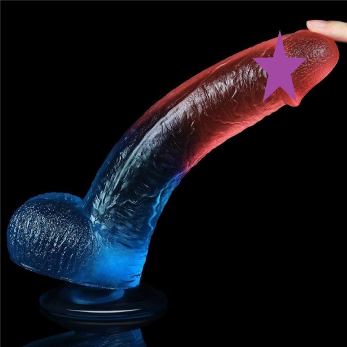 Lovetoy - 9" Dazzle Studs - Red/Blue photo