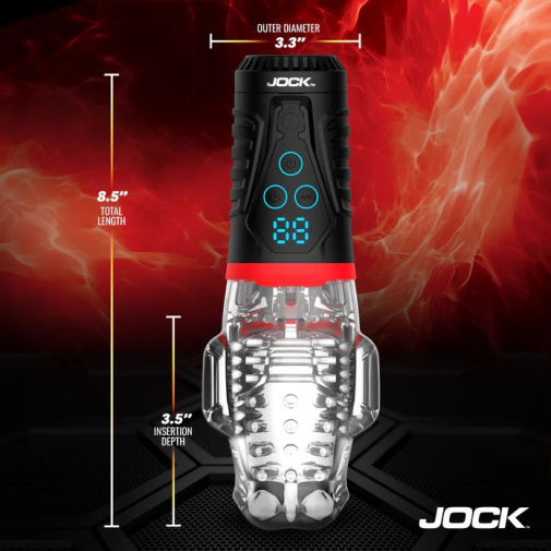 Jock - Power Suck Vibro Masturbator - Black photo