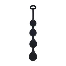 Levelz - Waterdrop Silicone Anal Balls M - Black 照片