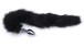 MT - Anal Plug S-size with Artificial Wool Tail - Black photo-3