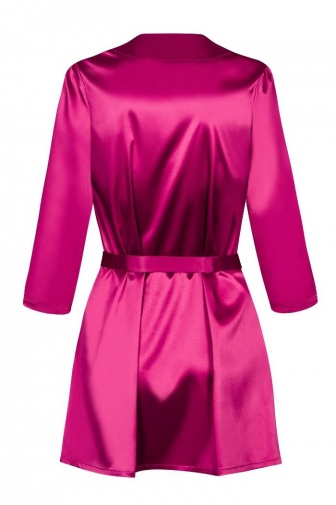 Obsessive - Satinia Robe - Pink - XXL photo