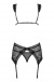 Here’s a special outfit for a temptress, who knows well how ... Obsessive - Swanita Corset & Thong - Black - L/XL photo-6