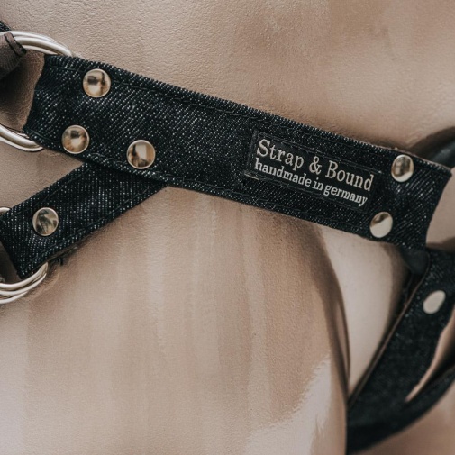 Fun Factory - Strap & Bound Denim Harness - Black photo