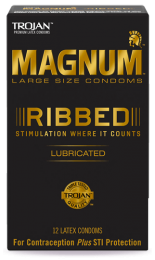 Trojan - Magnum Ribbed 12's Pack photo