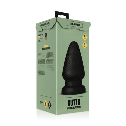 BUTTR - Scaled Butt Plug - Black photo