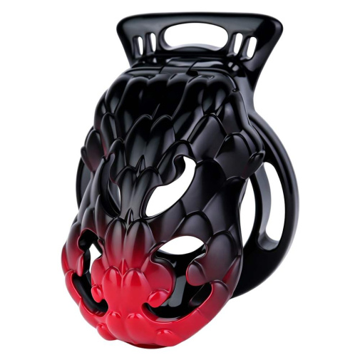 FAAK - Dragon Resin Chastity Cage S - Black photo