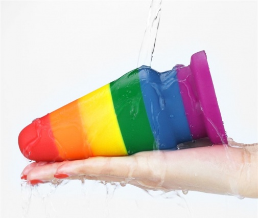 Lovetoy - 6" Prider Anal Plug - Rainbow photo