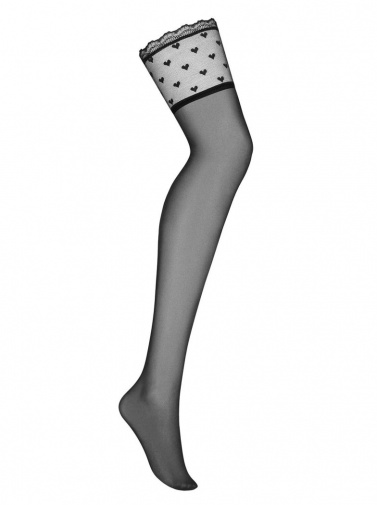 Obsessive - Heartia Stockings - Black - S/M photo