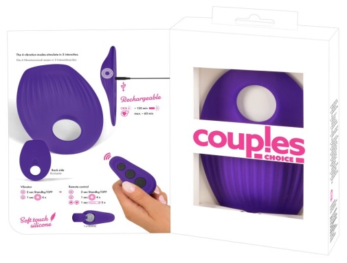 Couples Choice - Vibro Grinder Cushion - Purple photo