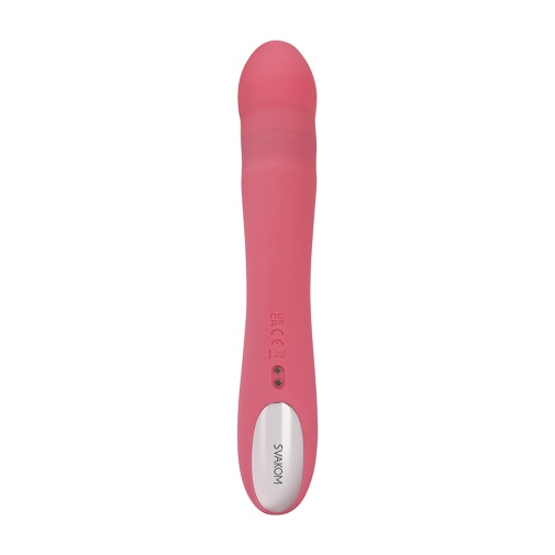 SVAKOM - Avery Thrusting Rabbit Vibrator - Strawberry Pink 照片